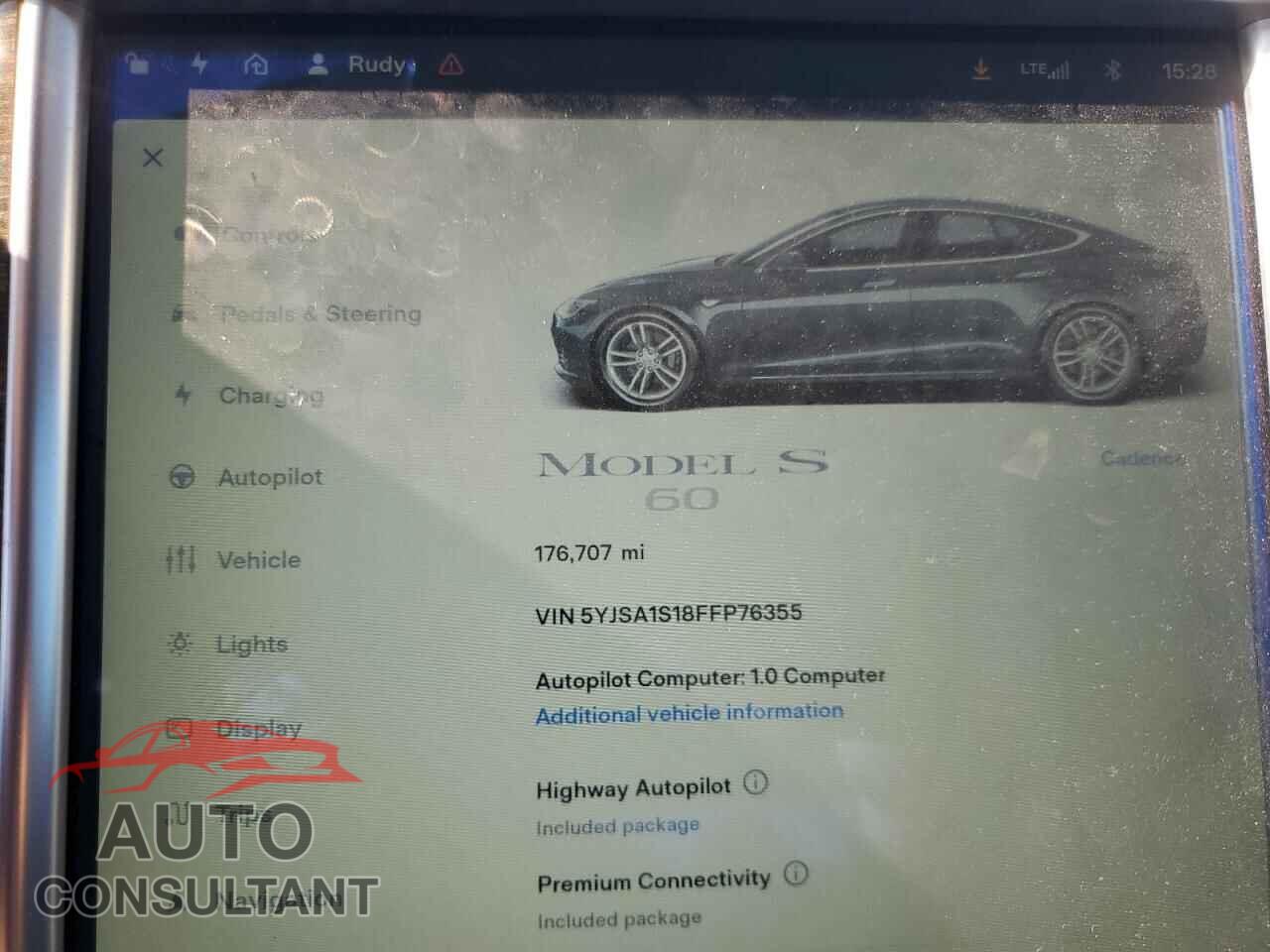TESLA MODEL S 2015 - 5YJSA1S18FFP76355