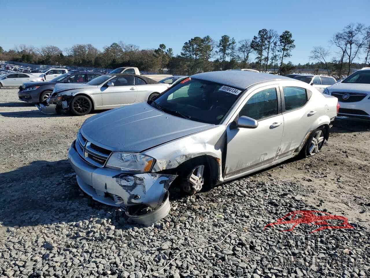 DODGE AVENGER 2012 - 1C3CDZCB0CN196522