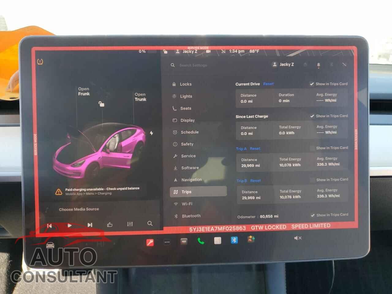 TESLA MODEL 3 2021 - 5YJ3E1EA7MF025863