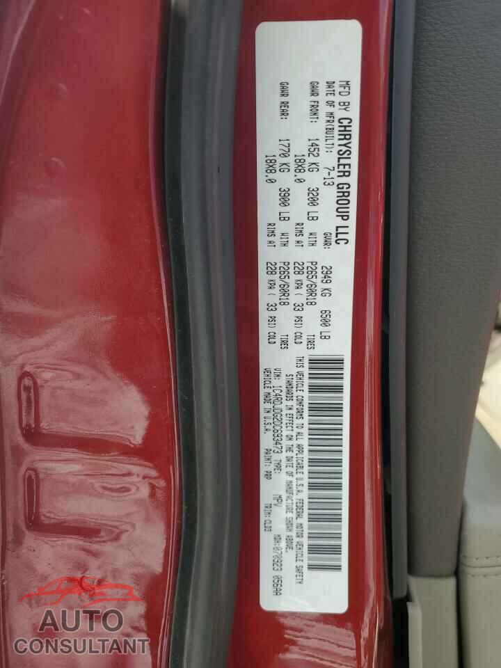 DODGE DURANGO 2013 - 1C4RDJDG2DC693473