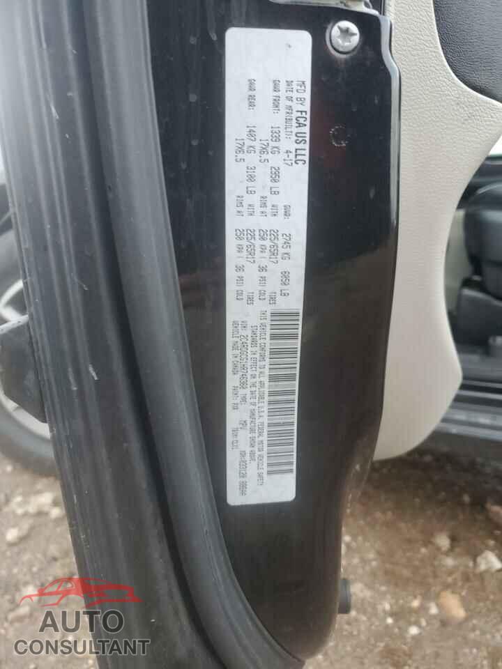 DODGE CARAVAN 2017 - 2C4RDGCG1HR746360