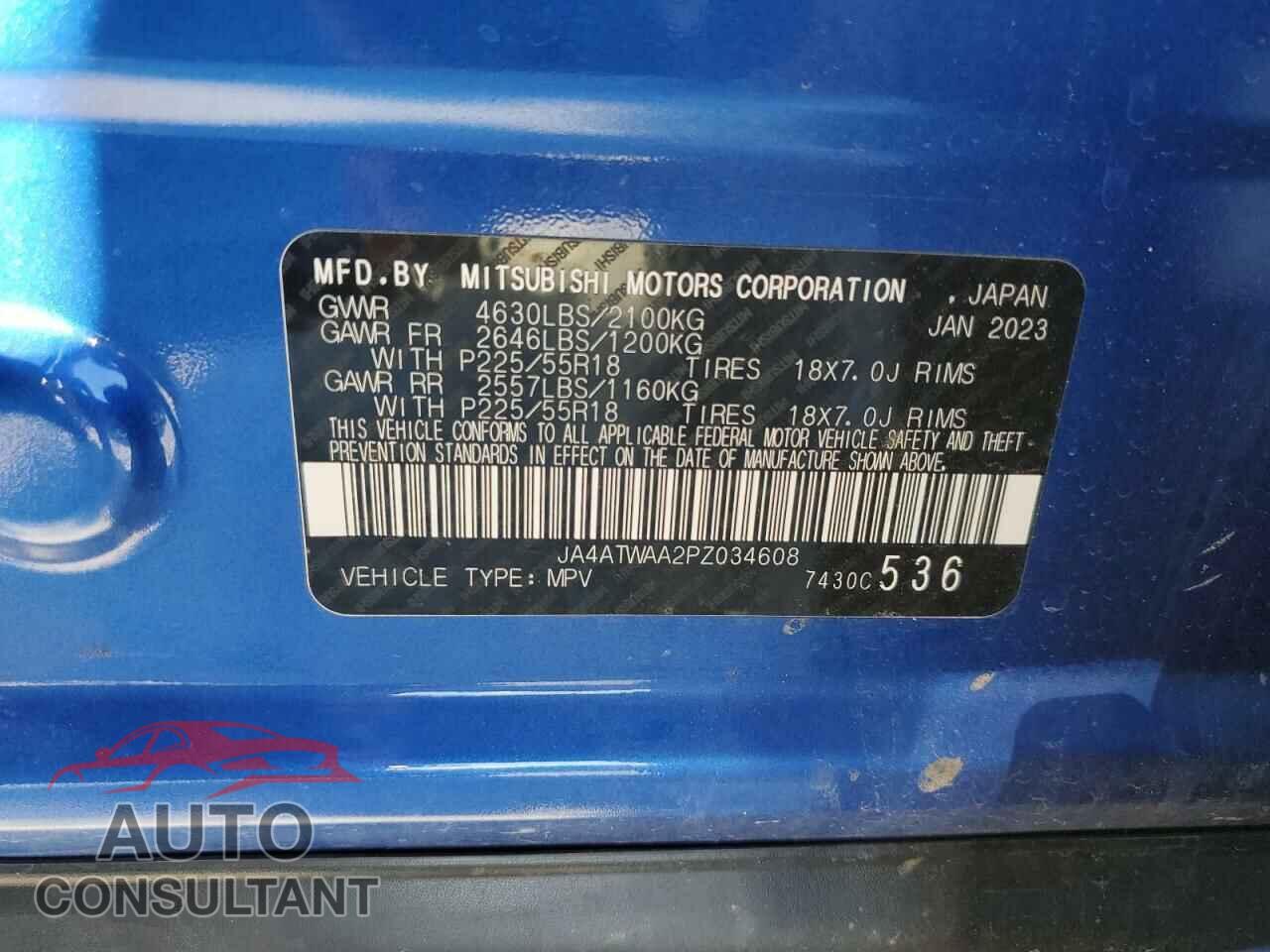 MITSUBISHI ECLIPSE 2023 - JA4ATWAA2PZ034608