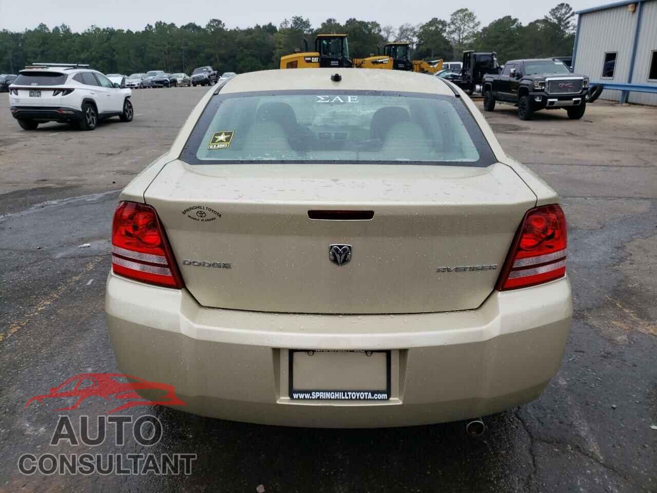 DODGE AVENGER 2010 - 1B3CC1FB0AN191881