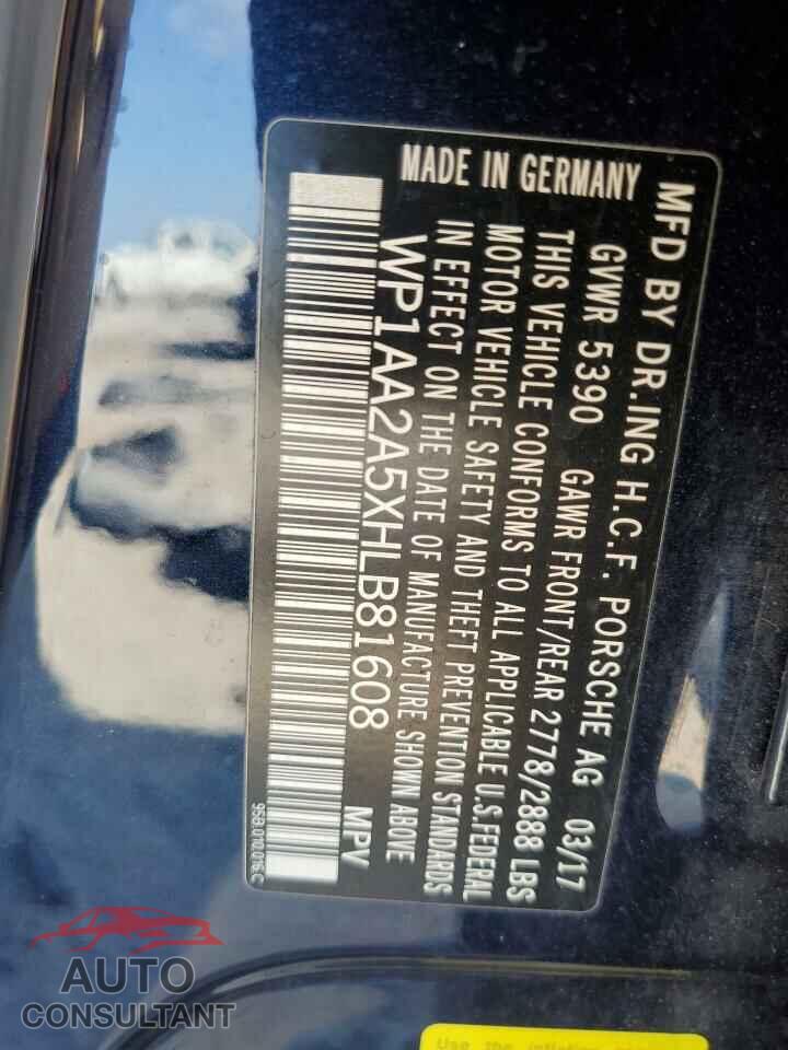 PORSCHE MACAN 2017 - WP1AA2A5XHLB81608