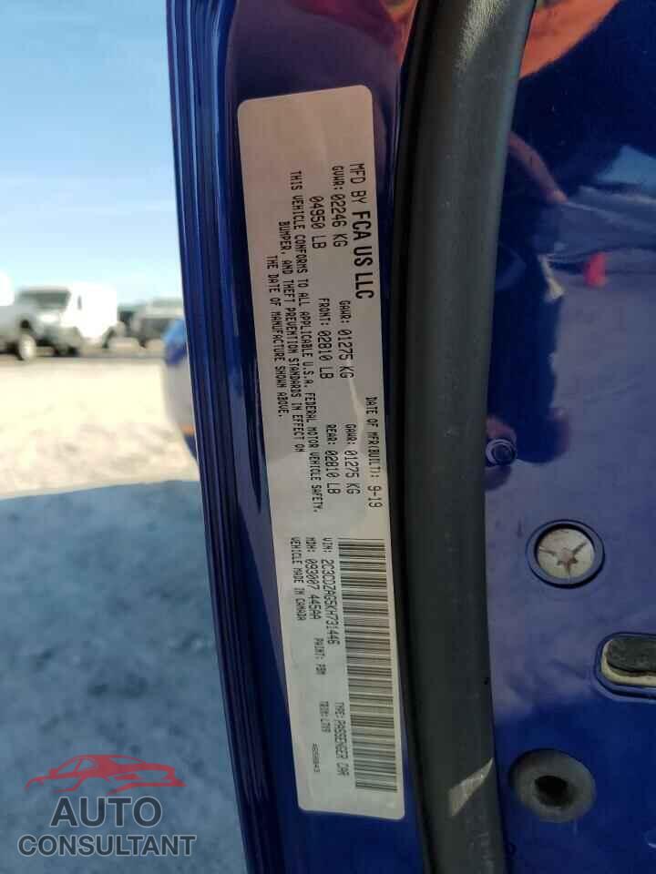 DODGE CHALLENGER 2019 - 2C3CDZAG5KH731446