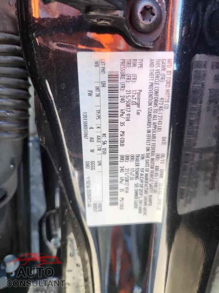 FORD FOCUS 2015 - 1FADP3F20FL361488