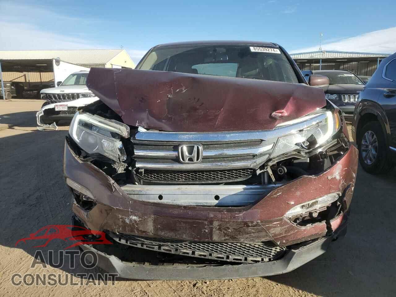 HONDA PILOT 2017 - 5FNYF6H51HB057258