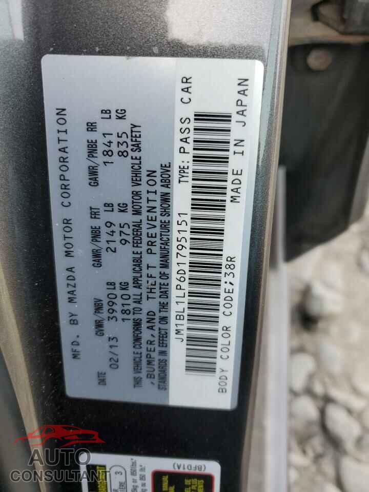 MAZDA 3 2013 - JM1BL1LP6D1795151