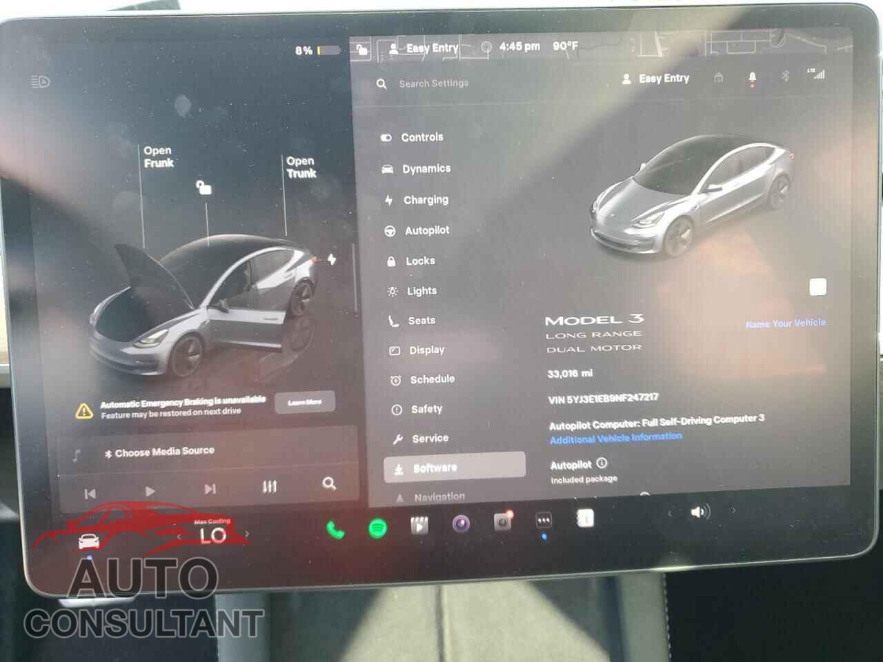 TESLA MODEL 3 2022 - 5YJ3E1EB9NF247217