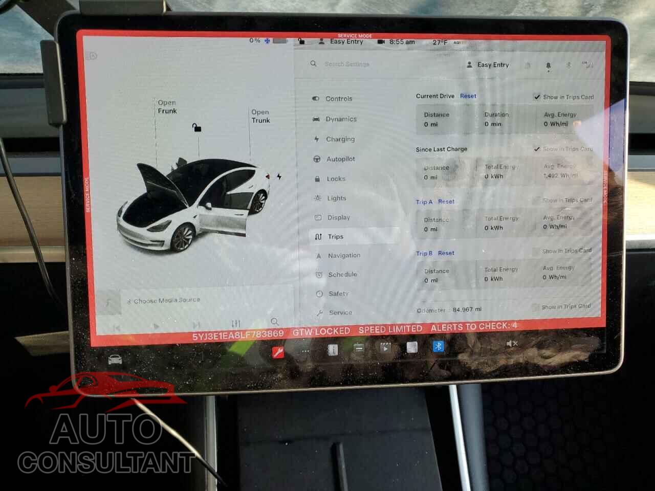 TESLA MODEL 3 2020 - 5YJ3E1EA8LF783869