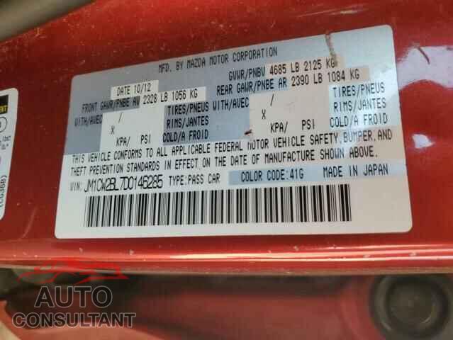 MAZDA 5 2013 - JM1CW2BL7D0146285