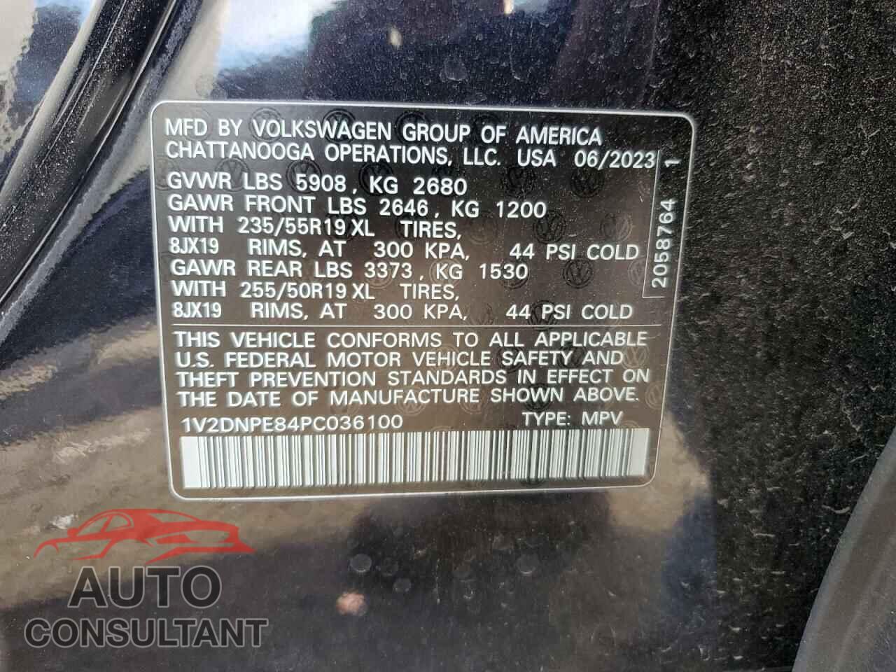 VOLKSWAGEN ID.4 PRO 2023 - 1V2DNPE84PC036100