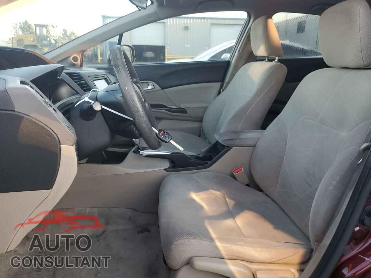 HONDA CIVIC 2012 - 19XFB2F88CE317470