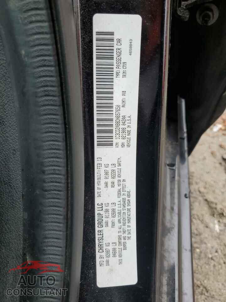 DODGE AVENGER 2013 - 1C3CDZAB8DN657650
