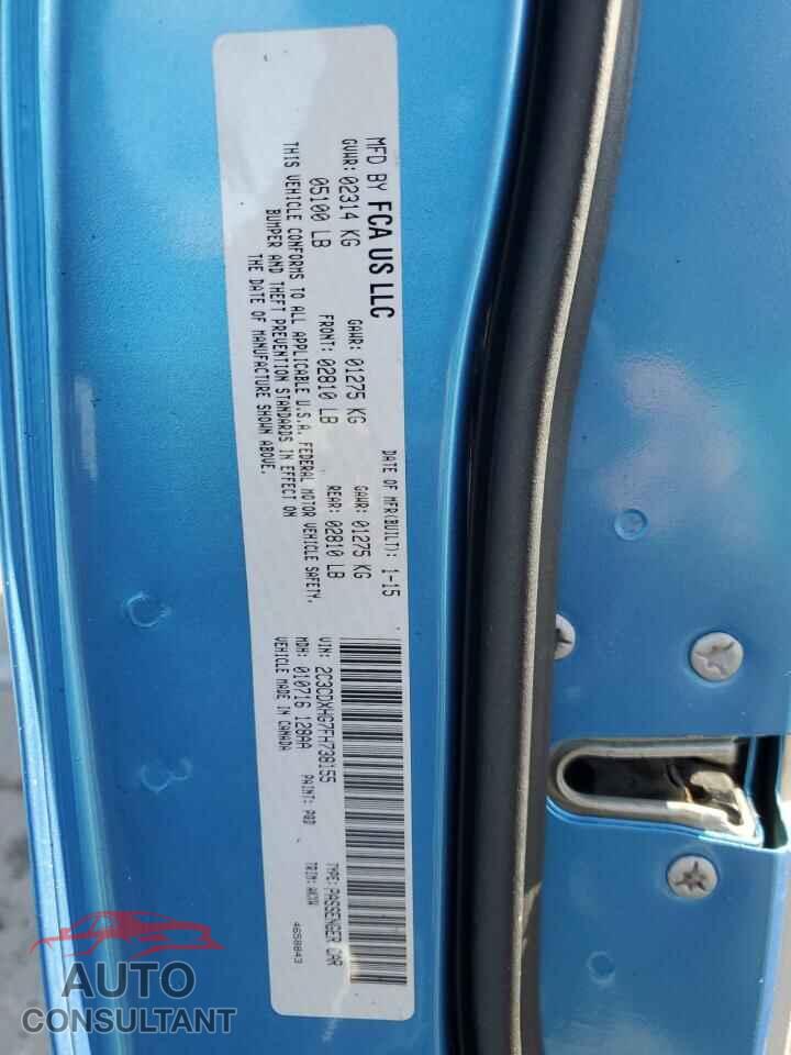 DODGE CHARGER 2015 - 2C3CDXHG7FH738155