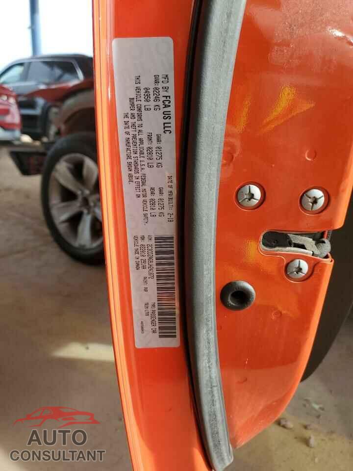 DODGE CHALLENGER 2018 - 2C3CDZAG9JH241672