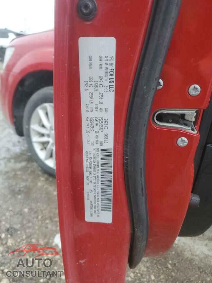 DODGE JOURNEY 2015 - 3C4PDCBG8FT650317