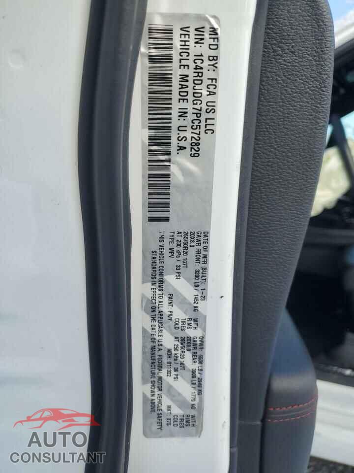 DODGE DURANGO 2023 - 1C4RDJDG7PC572829