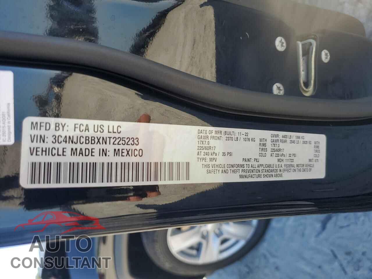 JEEP COMPASS 2022 - 3C4NJCBBXNT225233