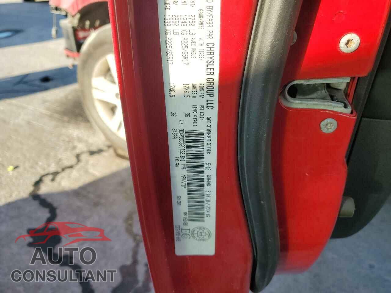 DODGE JOURNEY 2012 - 3C4PDCCG2CT321641