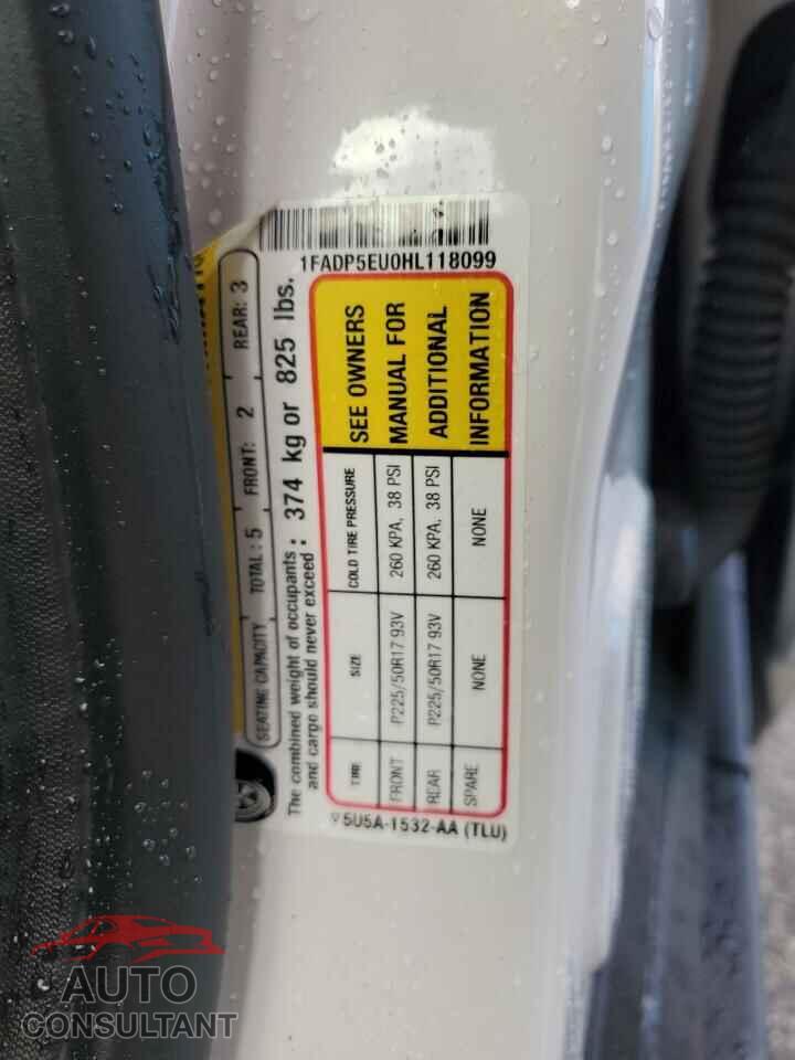 FORD CMAX 2017 - 1FADP5EU0HL118099