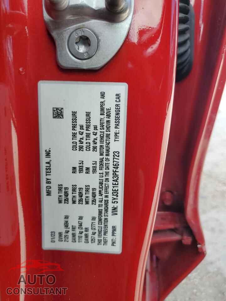 TESLA MODEL 3 2023 - 5YJ3E1EA3PF467723