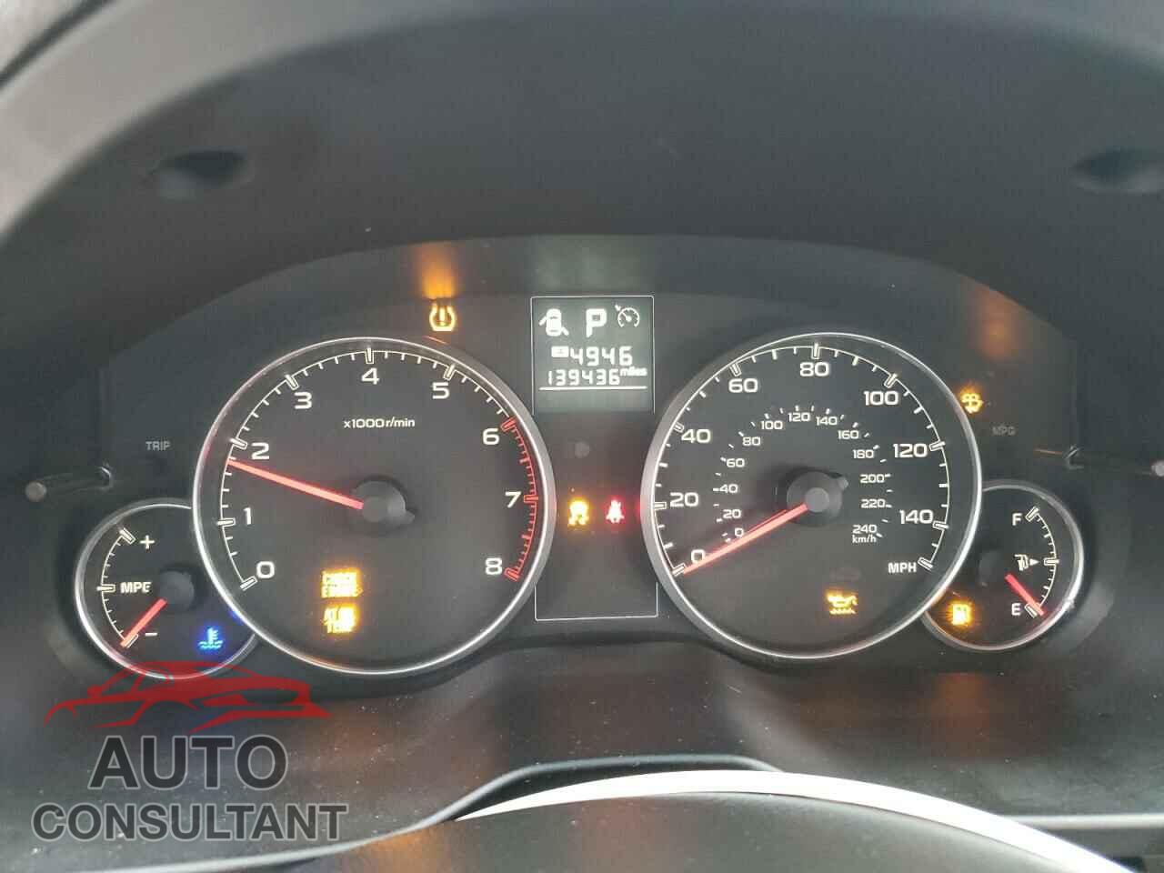 SUBARU OUTBACK 2014 - 4S4BRCCC5E3243455