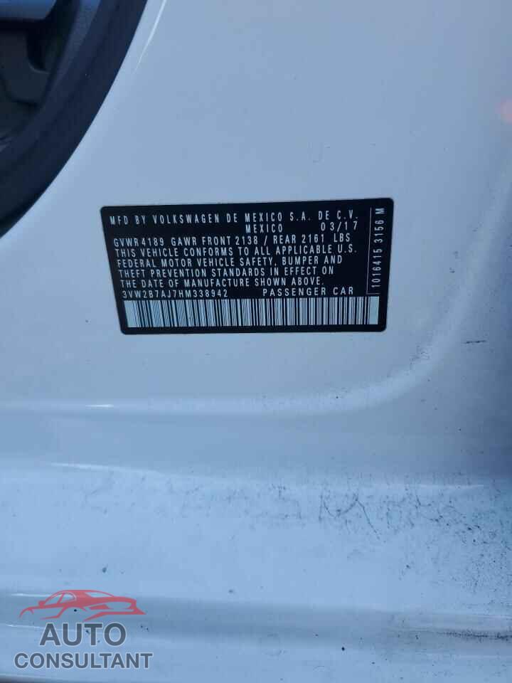 VOLKSWAGEN JETTA 2017 - 3VW2B7AJ7HM338942