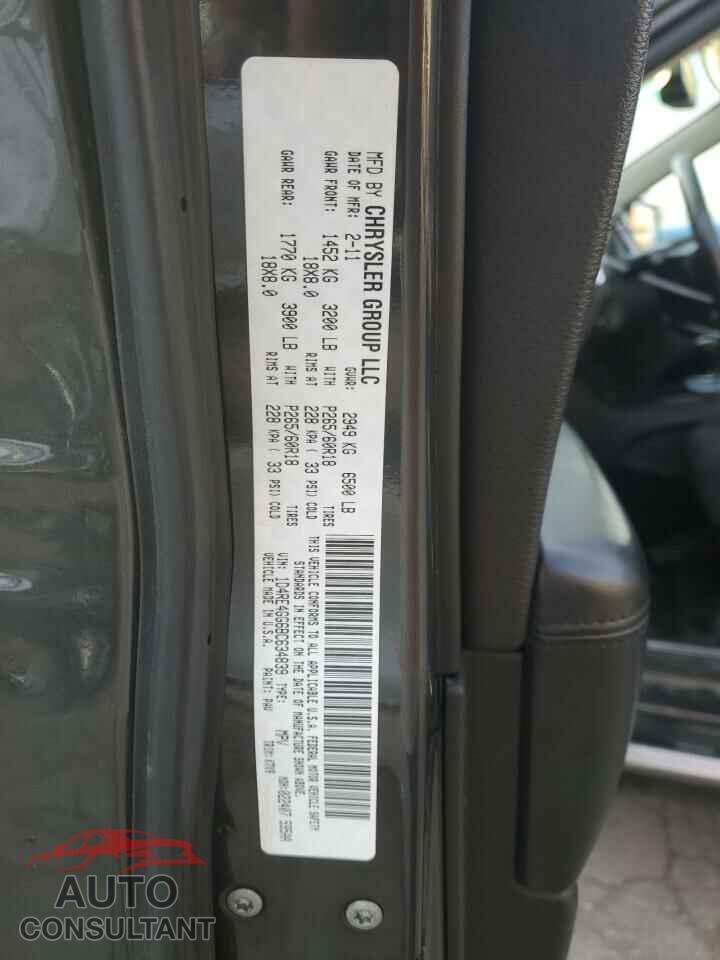 DODGE DURANGO 2011 - 1D4RE4GG6BC634839