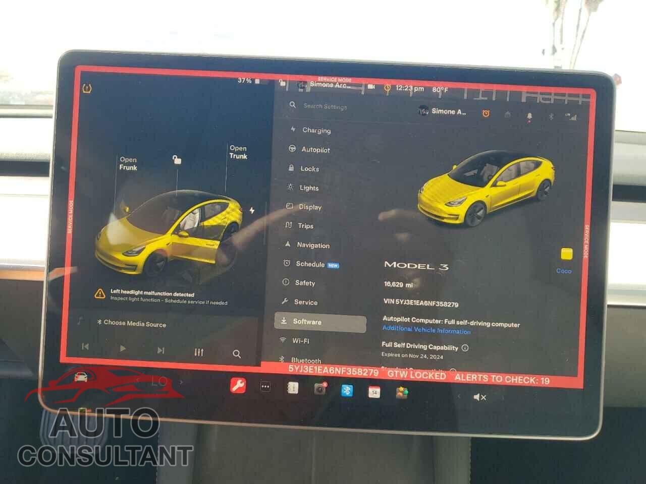 TESLA MODEL 3 2022 - 5YJ3E1EA6NF358279