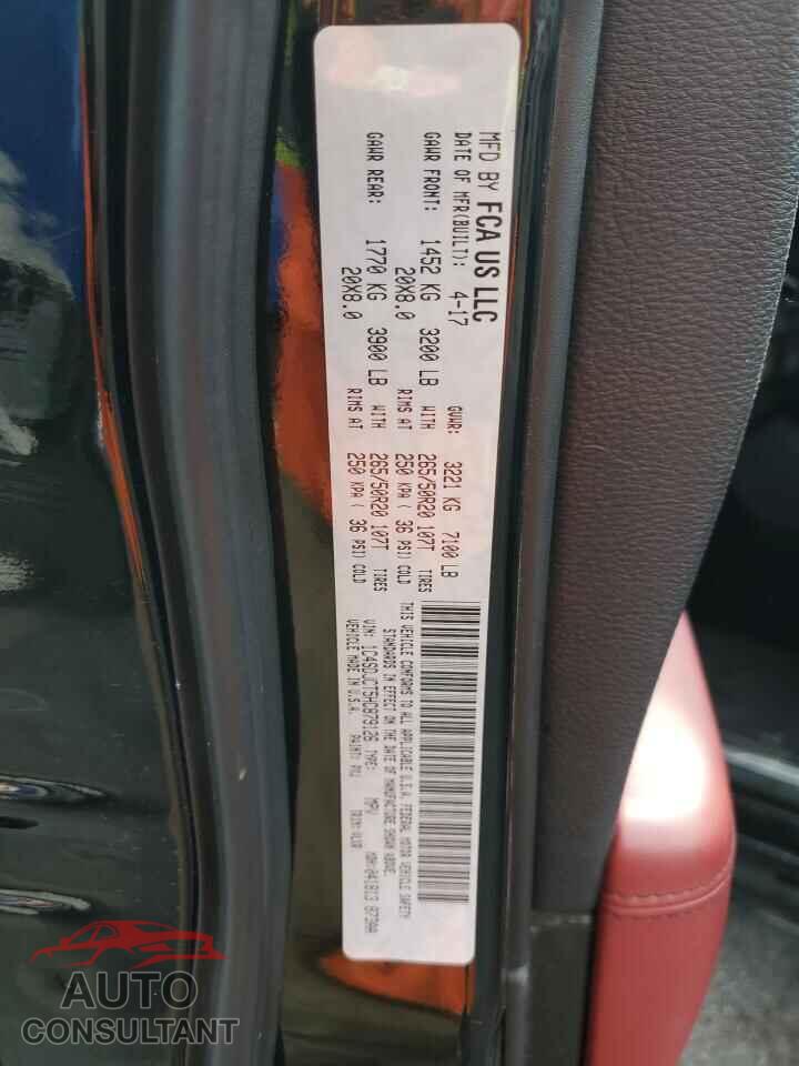 DODGE DURANGO 2017 - 1C4SDJCT5HC879126