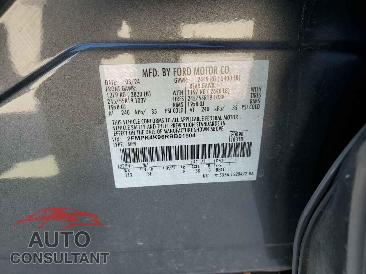 FORD EDGE 2024 - 2FMPK4K96RBB01904