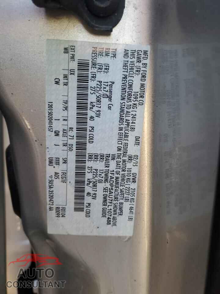 FORD CMAX 2015 - 1FADP5AU7FL107488