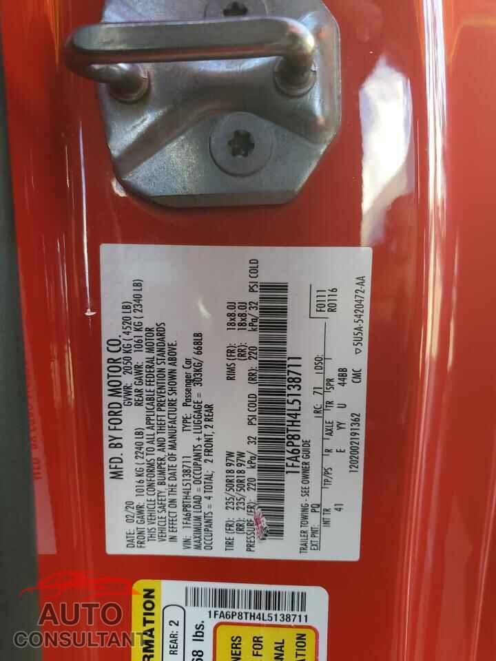 FORD ALL Models 2020 - 1FA6P8TH4L5138711