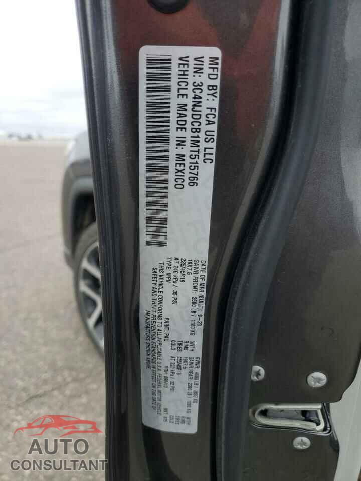 JEEP COMPASS 2021 - 3C4NJDCB1MT515766