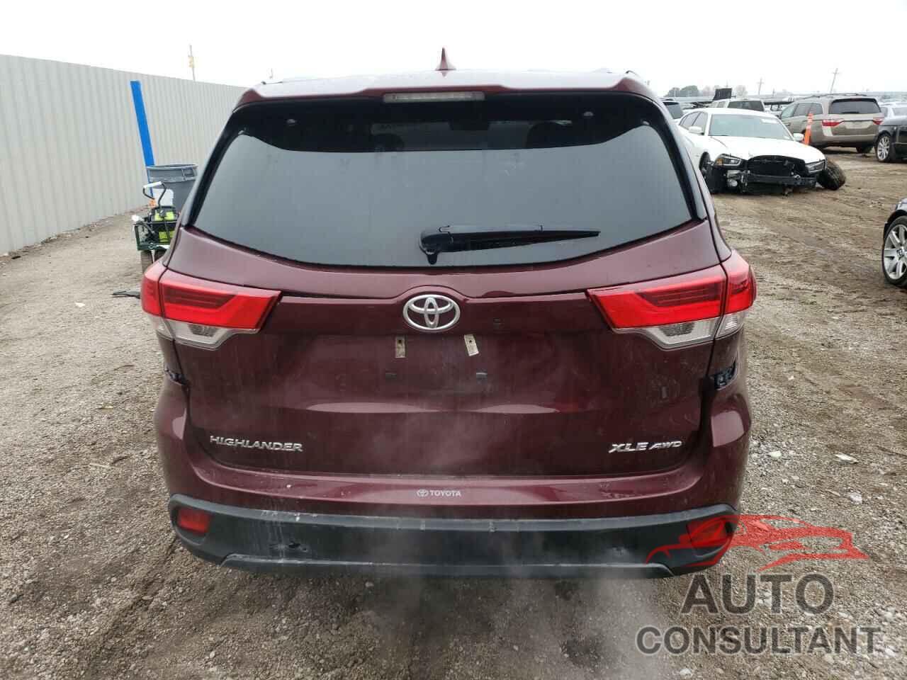 TOYOTA HIGHLANDER 2019 - 5TDJZRFH3KS716886