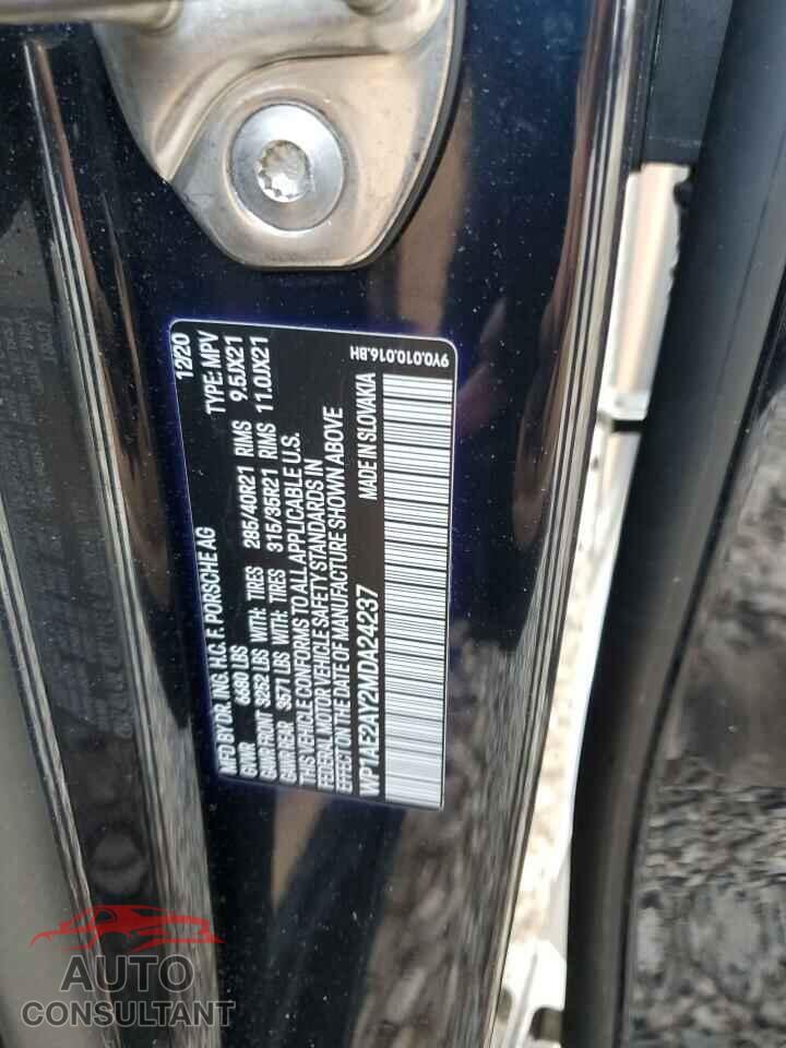 PORSCHE CAYENNE 2021 - WP1AE2AY2MDA24237