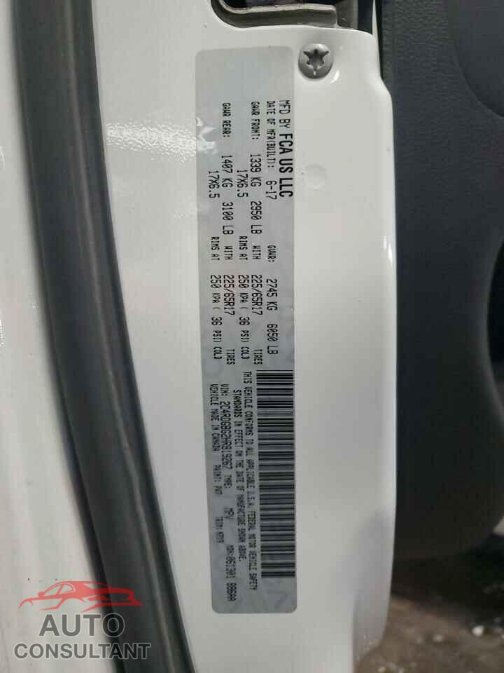 DODGE CARAVAN 2017 - 2C4RDGBG2HR819267