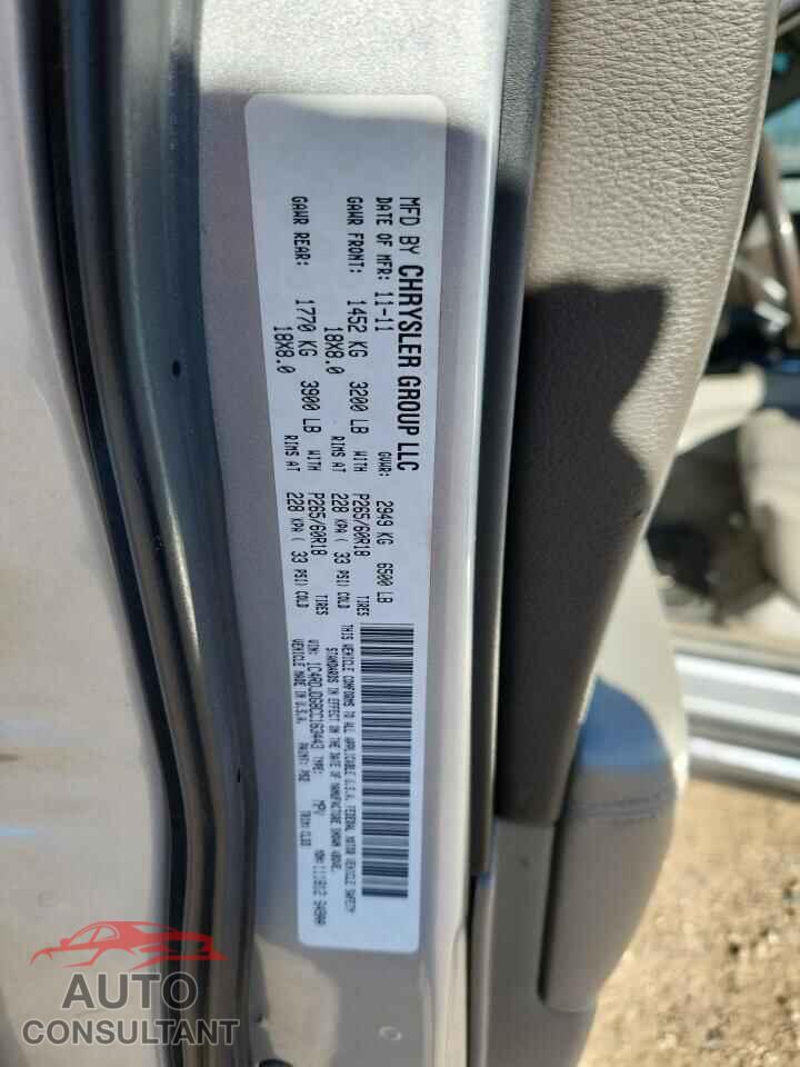 DODGE DURANGO 2012 - 1C4RDJDG8CC163443