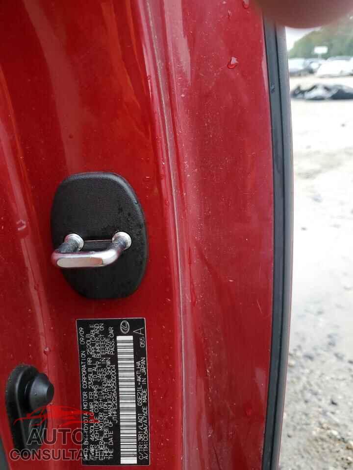 LEXUS IS 2010 - JTHFE2C26A2502004