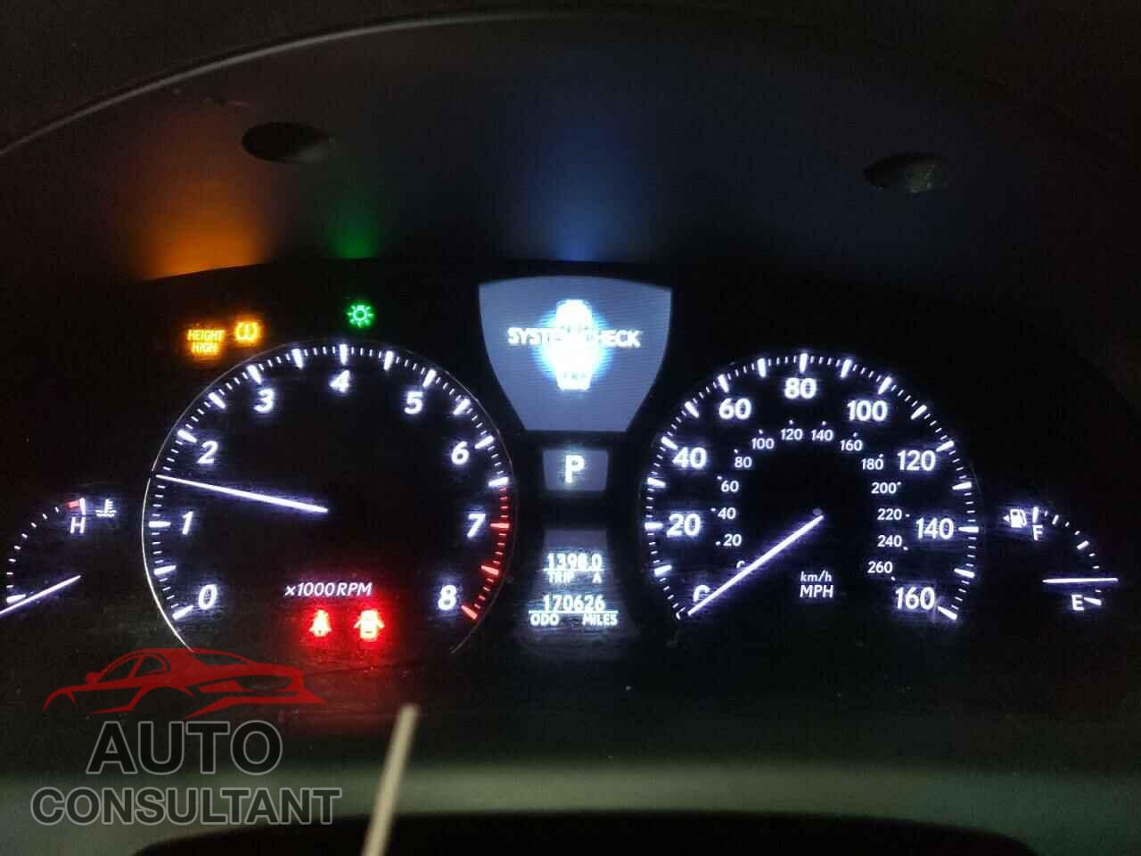 LEXUS LS460 2010 - JTHCL5EF2A5008733