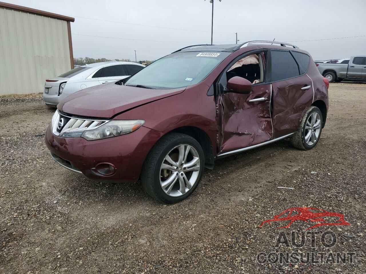 NISSAN MURANO 2010 - JN8AZ1MU3AW001028