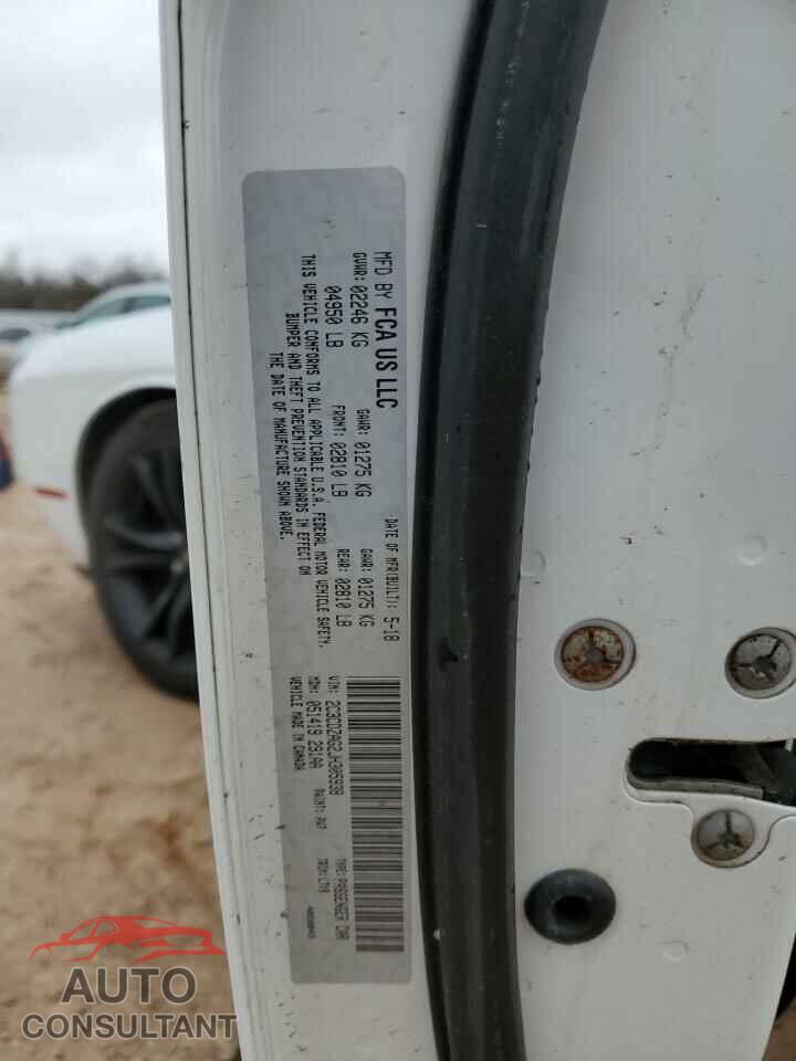 DODGE CHALLENGER 2018 - 2C3CDZAG2JH305938
