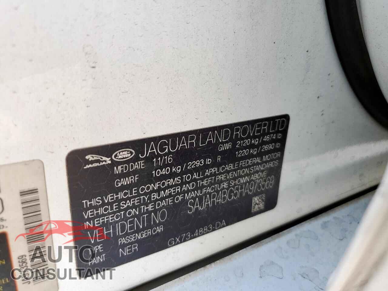 JAGUAR XE 2017 - SAJAR4BG5HA973569