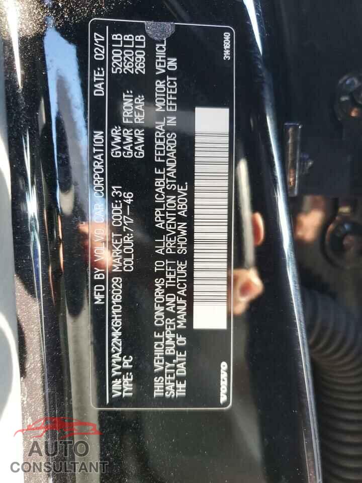 VOLVO S90 2017 - YV1A22MK6H1016029