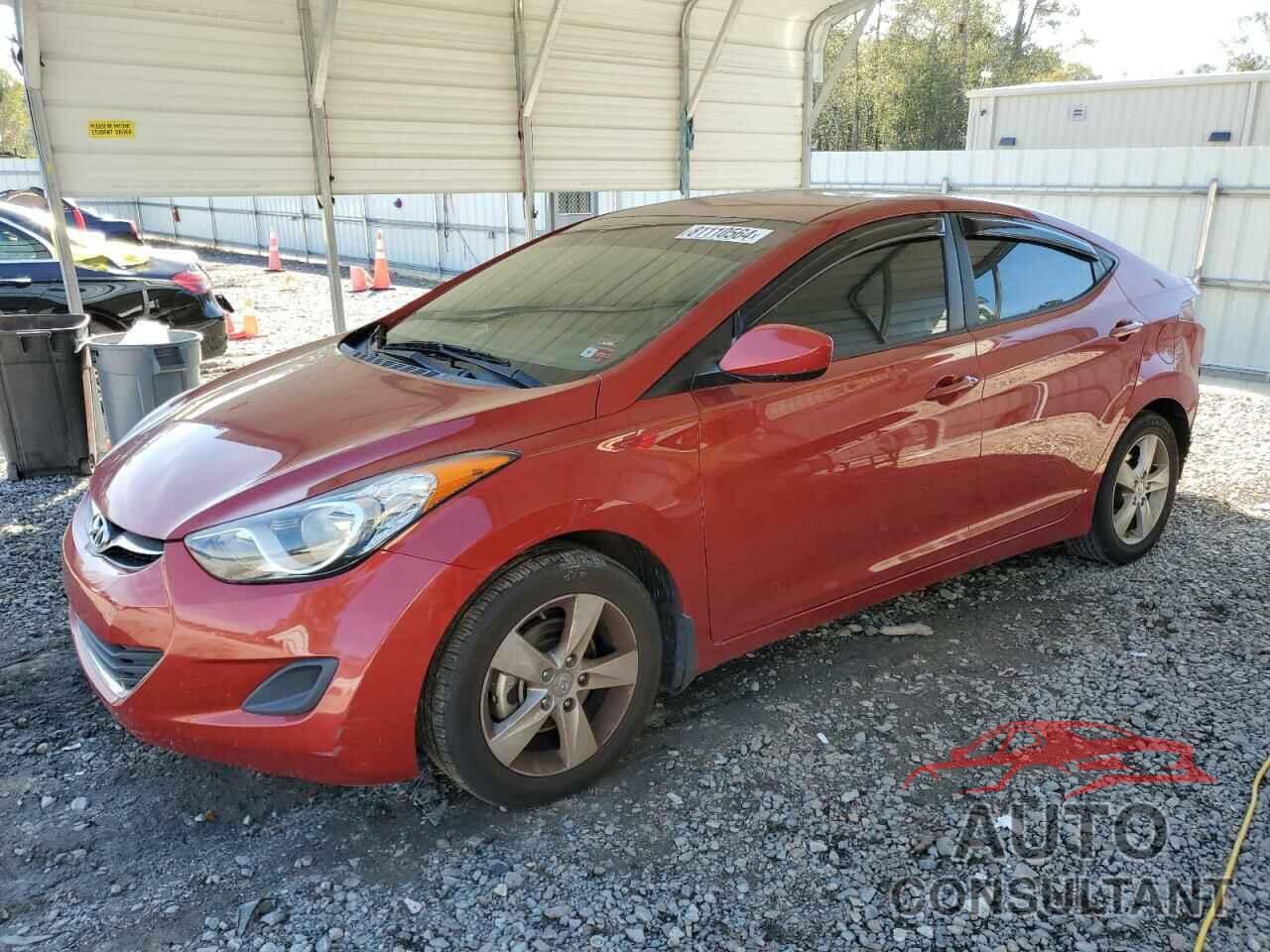 HYUNDAI ELANTRA 2013 - KMHDH4AE5DU791809