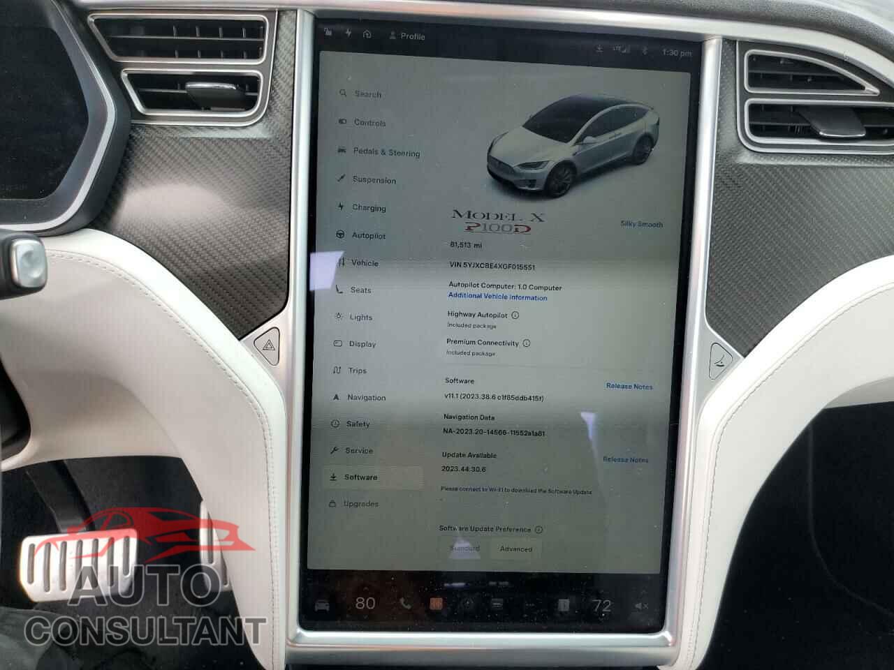 TESLA MODEL X 2016 - 5YJXCBE4XGF015551