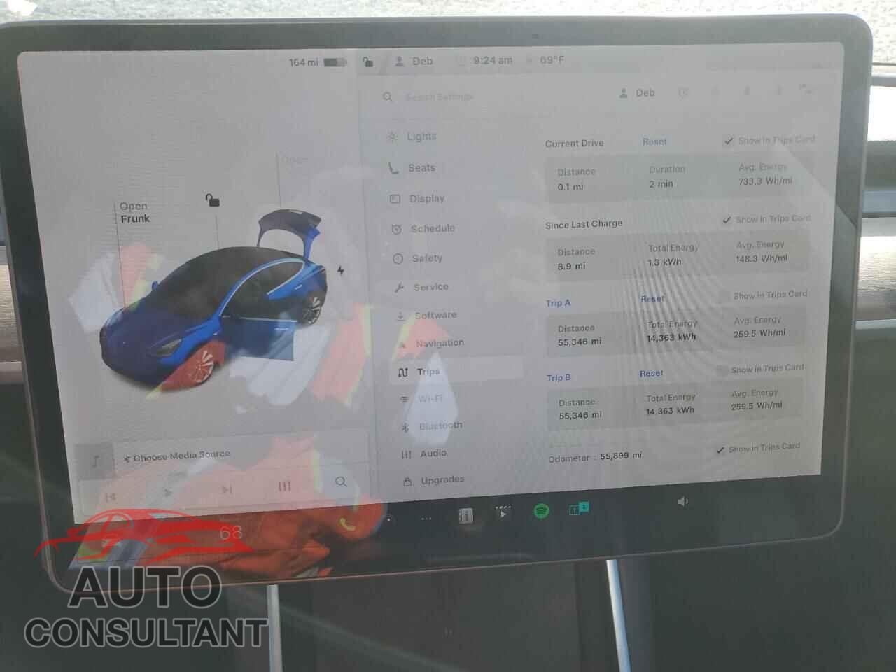TESLA MODEL 3 2019 - 5YJ3E1EB7KF390047