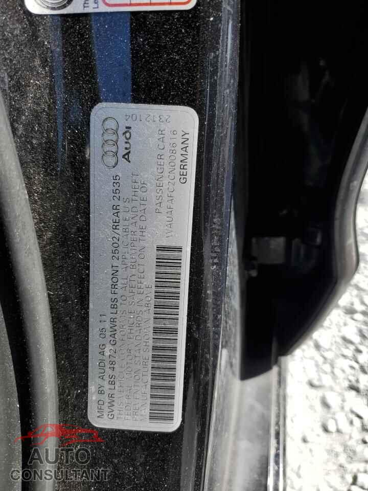 AUDI A6 2012 - WAUAFAFC2CN008616