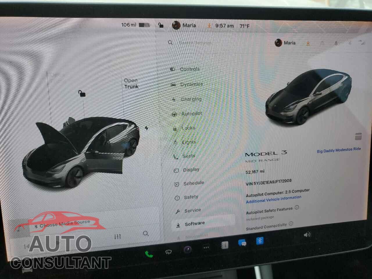 TESLA MODEL 3 2018 - 5YJ3E1EA9JF172908